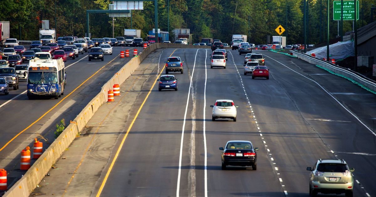 I-405 from Lynnwood to Bellevue to be reduced to 2 lanes on Saturday
