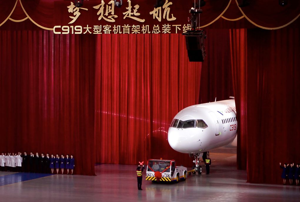 Comac says it has more than 500 purchase commitments for the twin-engine C919, China’s first big effort to build a homegrown aerospace industry. (AP)