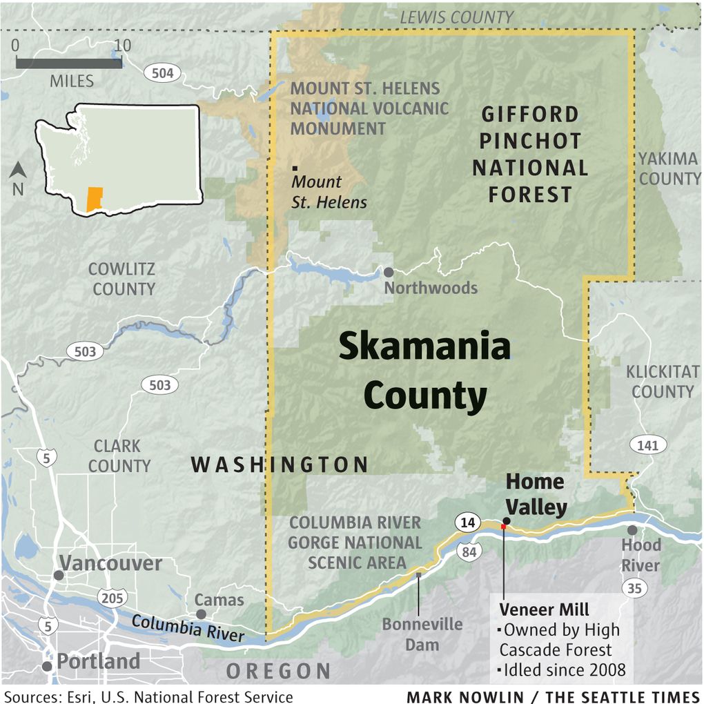 Federal lands make up more than 80 percent of the 1,656 square miles of this county in Southwest Washington.
