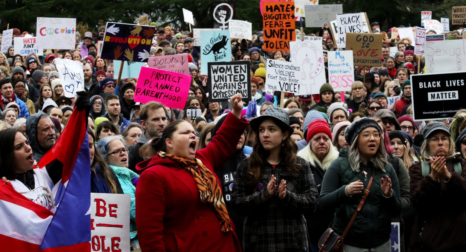 Seattle women (and others) march against hate