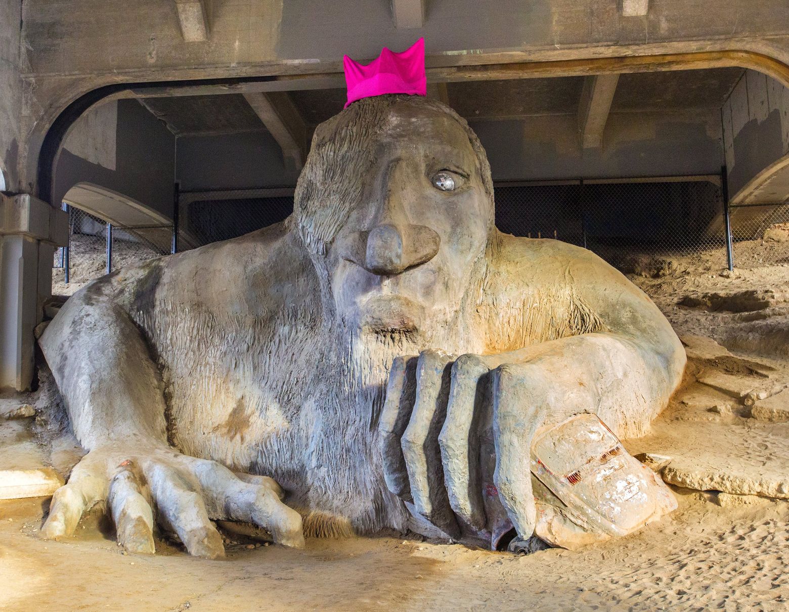 The Fremont Troll was outfitted with a pussyhat ahead of Saturday’s Womxn’s...