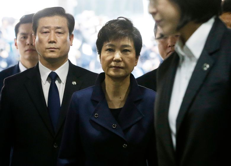 Corruption scandal: Ex-South Korean president detained