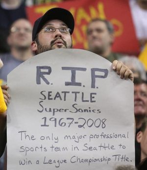 Thunderstruck? Three years after Sonics left, Seattleite still holds grudge  | The Seattle Times
