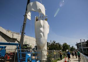 Head Turning Echo Sculpture In Seattle Raises Eyebrows The