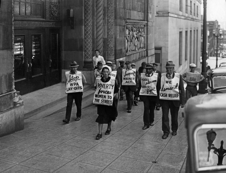 Takin’ it to the streets: Depression-era protesters in Seattle, 1937