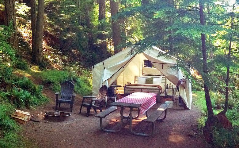 Glamping Is Easy On Orcas Island, Glamping San Juan Islands