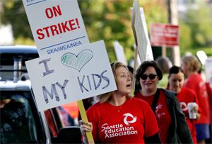 Teachers strike