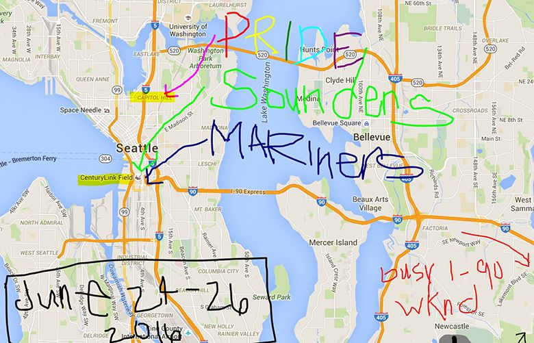 Wsdot Tweets Ugly Yet Brilliant Map Of Weekend S Nightmare