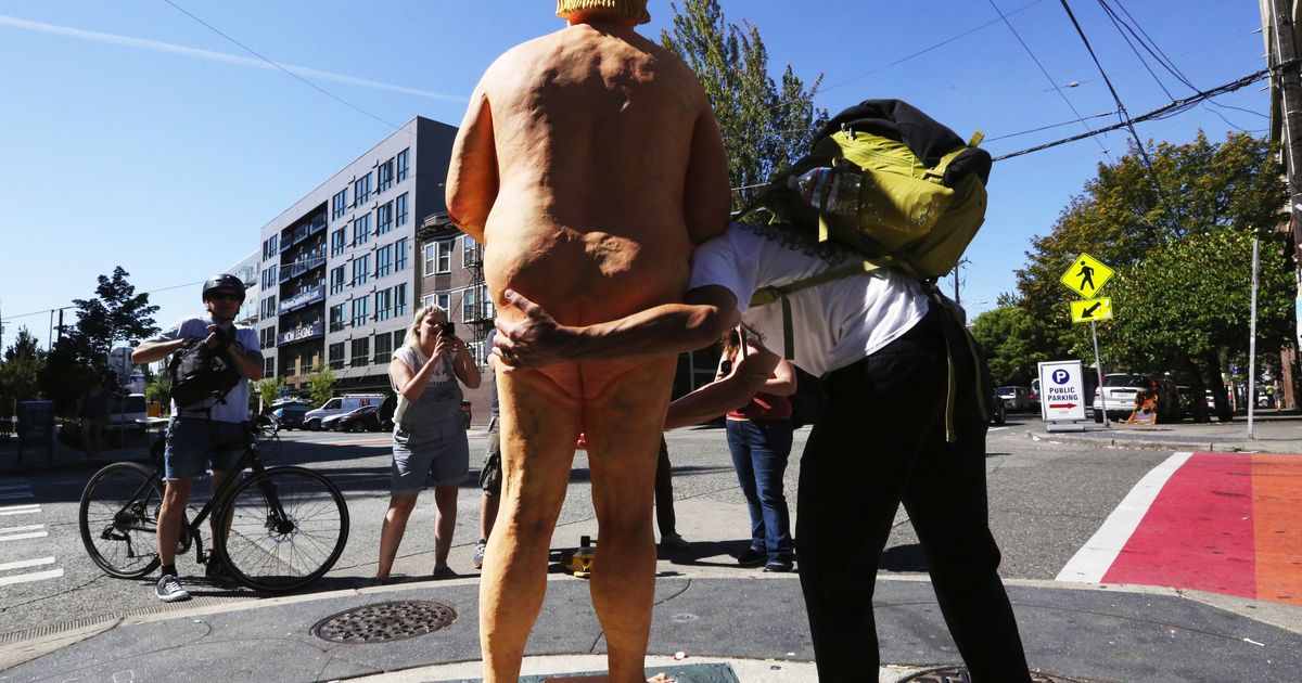 Naked Trump statue removed from Castro - SFGate