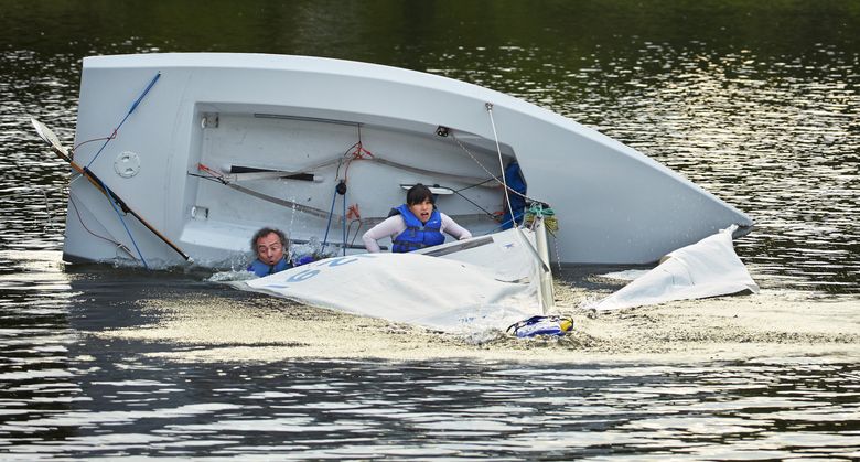 sailing class: capsizing is the easy part. it’s getting