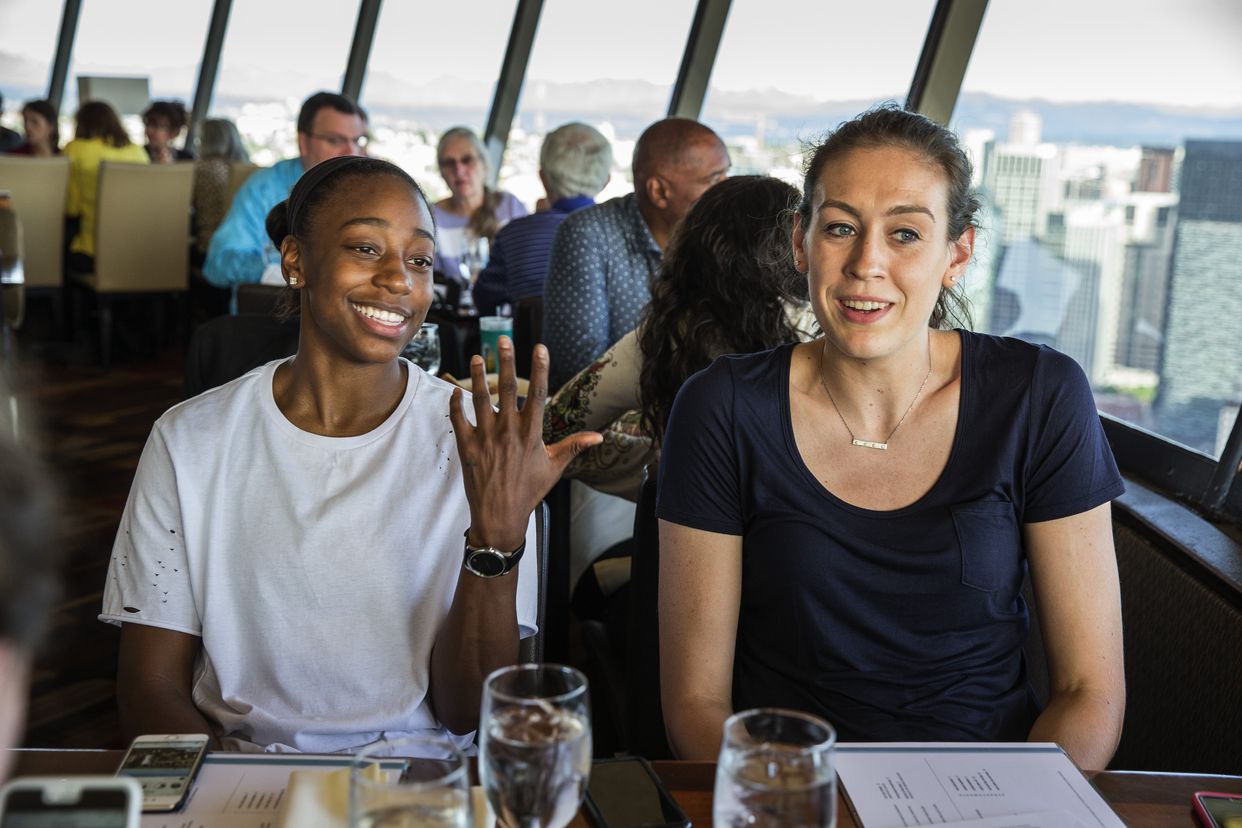 Storm’s Breanna Stewart and Jewell Loyd form a dynamic duo similar to