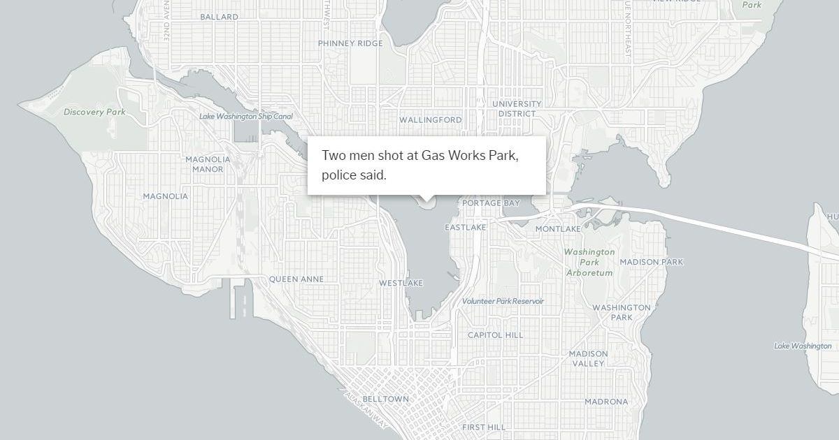 2 men shot at Seattle’s Gas Works Park; suspect sought