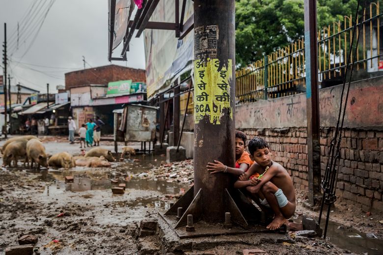 Nearly half the population of India, which is embarking on the biggest toilet-building campaign in the nation’s history, still relieve themselves in the open, spreading disease and causing other health problems.  (DANIEL BEREHULAK/NYT)
