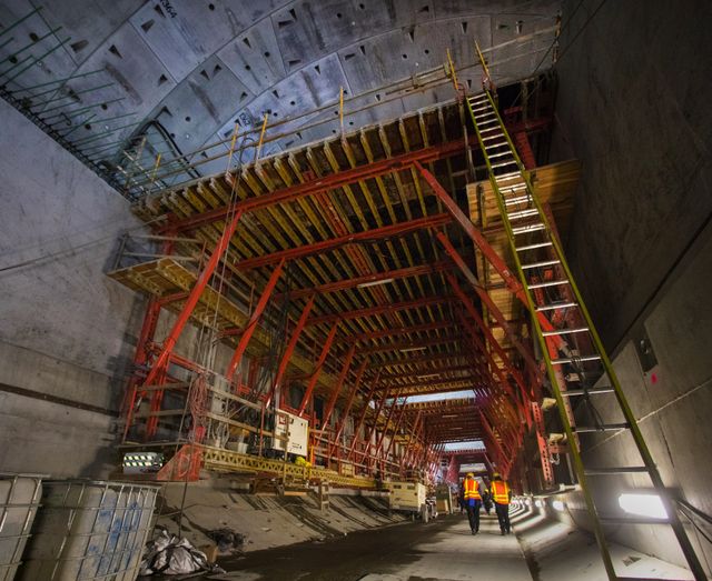 The tunnel is expected to be open in January of 2018
