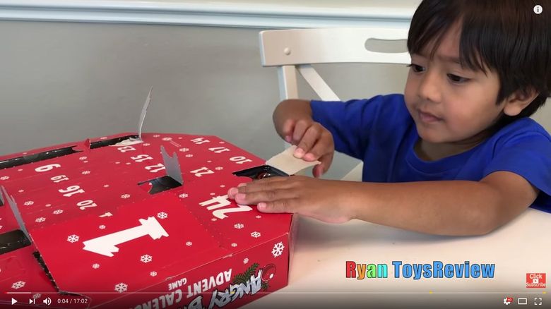 kid that opens toys on youtube
