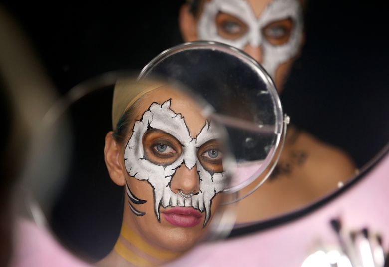 Art of illusion Face paint transforms Serbian makeup pro