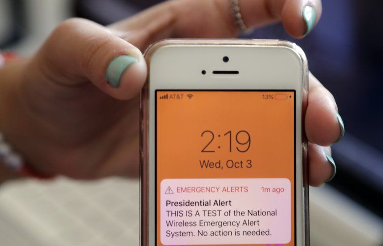 What was that ‘presidential alert’ test that appeared on your cell