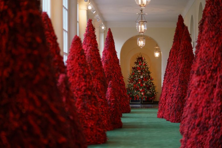 ‘American Treasures’: Melania Trump unveils White House Christmas decorations | The Seattle Times