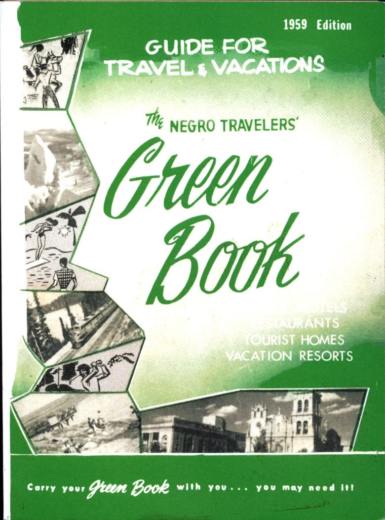 black travel guide book
