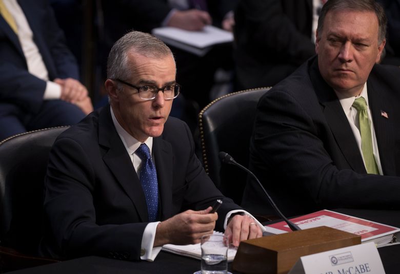 Mccabe Says Justice Officials Discussed Recruiting Cabinet Members