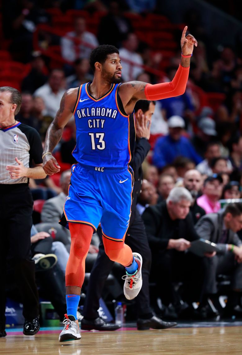 Thunder win 7th straight, roll past Heat 118-102 | The Seattle Times