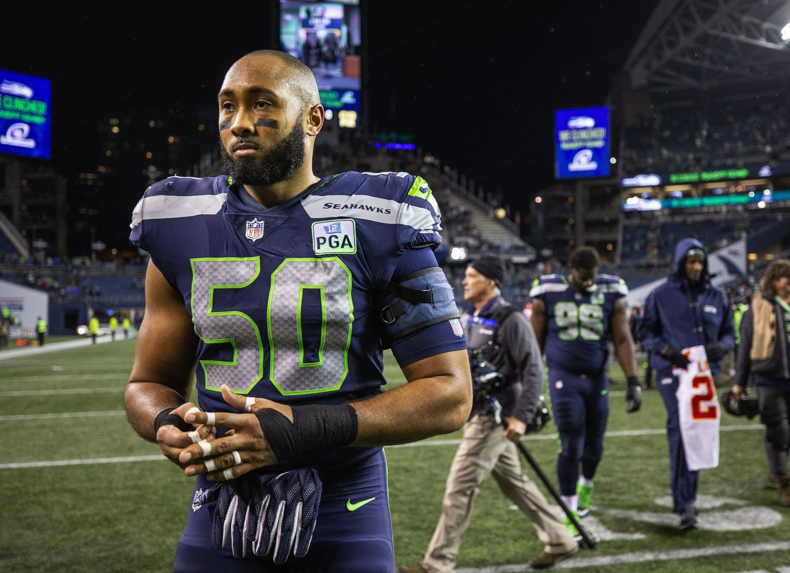 Seahawks' K.J. Wright shows the 