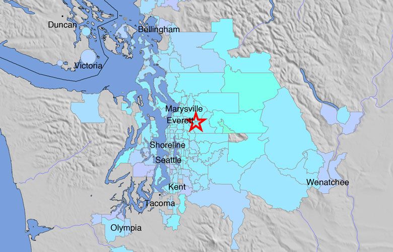 4 6 Earthquake Shakes Seattle Region No Damage Reported The