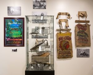 The migrant farmworker experience is portrayed in photographs, artifacts and tools at the new museum. (Bettina Hansen / The Seattle Times)