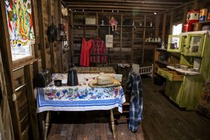 The federal government actively sought out laborers from Mexico during World War II to work the fields in Eastern Washington. They lived in small cabins like these. (Bettina Hansen / The Seattle Times)