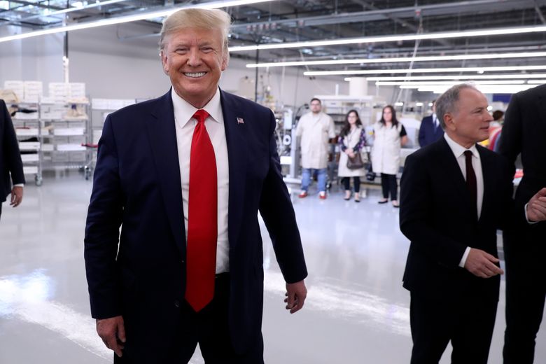 In Texas, Trump tours Louis Vuitton workshop ahead of rally | The Seattle Times