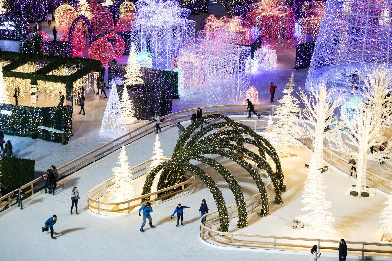 Enchant Christmas, with its light maze and skating trail
