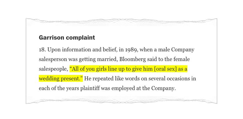 Bloomberg For Years Has Battled Women S Allegations Of Profane Sexist Comments The Seattle Times