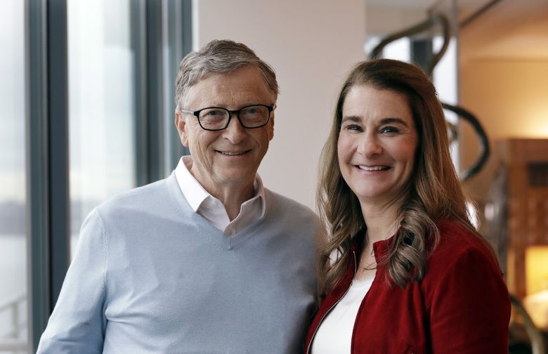 Bill and Melinda Gates, pictured last year, are, through the Bill & Melinda Gates Foundation, planning to donate $3.7 million to support various response efforts to the novel coronavirus pandemic.  (AP Photo/Elaine Thompson) 