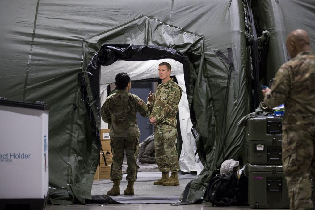 A look inside the Army field hospital at CenturyLink Field, designed to ...