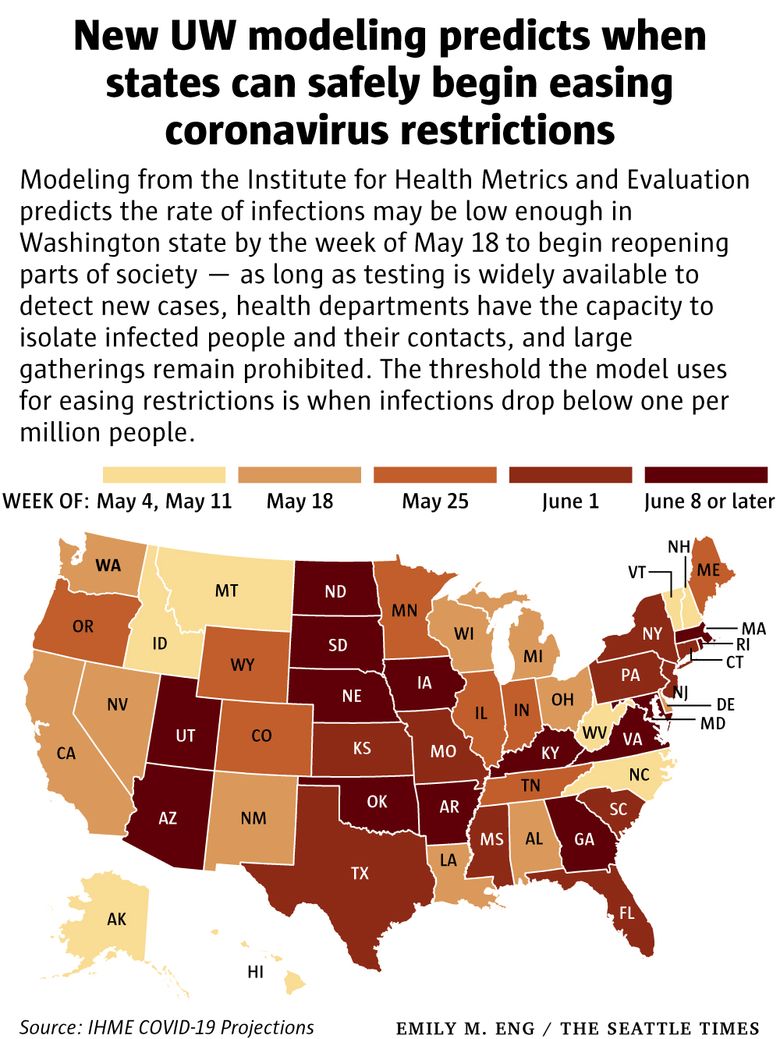 UW coronavirus model says Washington state could ...