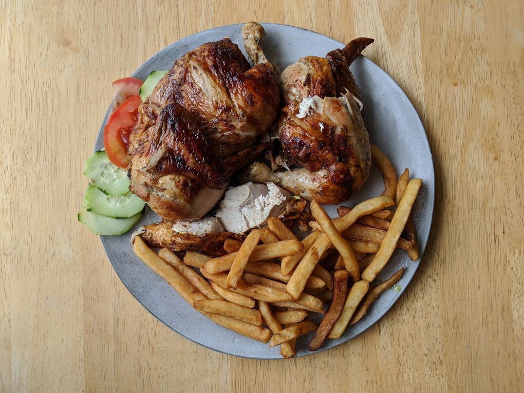 If you like hot sauce, be sure to ask for extra with your roast chicken and fries at Lynnwood Peruvian restaurant Pollos a la Brasa San Fernando. (Jackie Varriano / The Seattle Times)