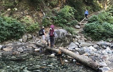 A hike with a natural waterslide: Denny Creek is a family-friendly classic