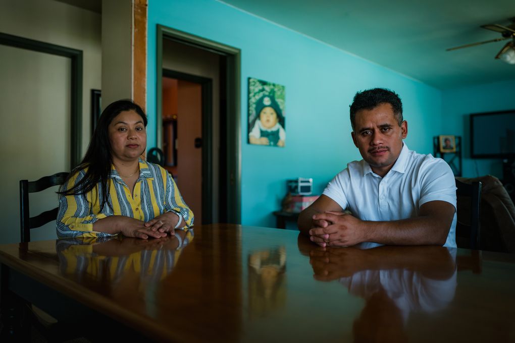 Magdalena Toj García and her husband, Rudy Pérez, have both worked at the Agri Star plant for several years. (Photo by Ryan Christopher Jones for The Washington Post)