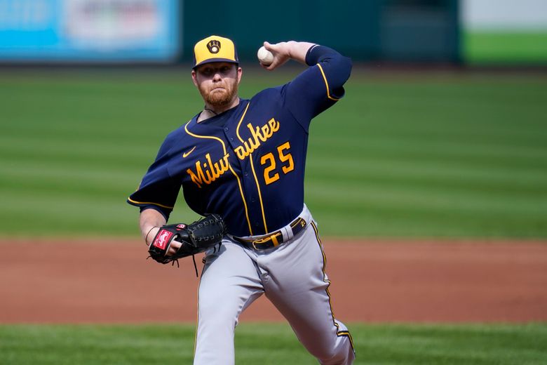 Brewers lefty Anderson exits key game vs Cards with blister | The Seattle Times