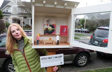 If you asked Stacy Milrany two months ago if she was into dollhouses, she would’ve said no. But the Queen Anne artist now spends much of her day tal