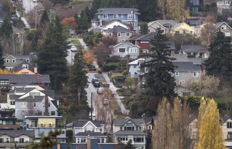 The north end of Seattle’s Queen Anne neighborhood in November. (Amanda Snyder / The Seattle Times)