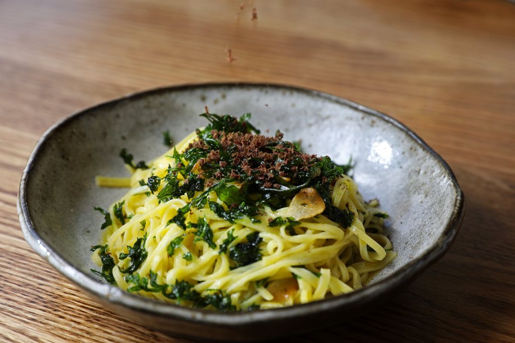 Tagliatelle from Carrello, where they get handmade fresh pasta just right. (Ken Lambert / The Seattle Times)