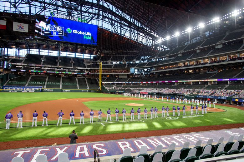 MLB's Rangers in line to be first team back to full ...