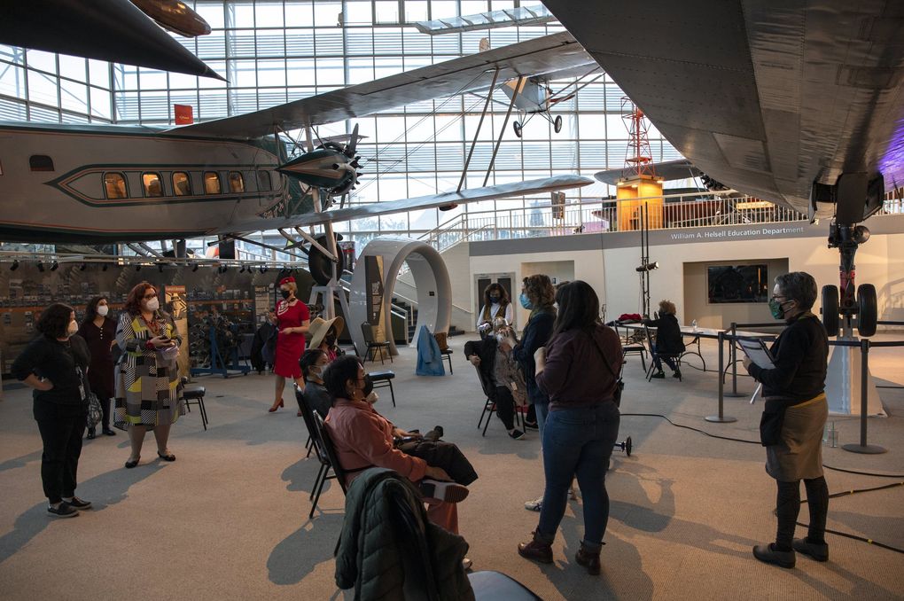 Seattle Opera at the Museum of Flight, producing “Flight.” (Ted Huetter / The Museum of Flight)