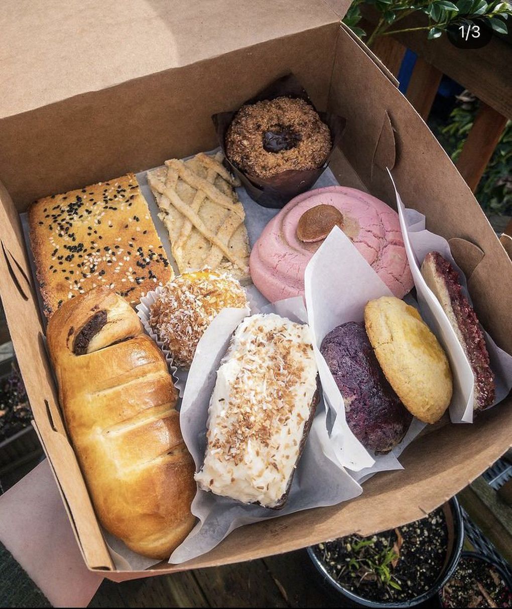 Mayra Sibrian specializes in Central American pan dulce, from sweet breads spiked with cinnamon or coconut to plantain muffins filled with chocolate ganache (plus the occasional pupusa) with her weekly pop-up, Selva Central Goods.  (Courtesy of Mayra Sibrian)