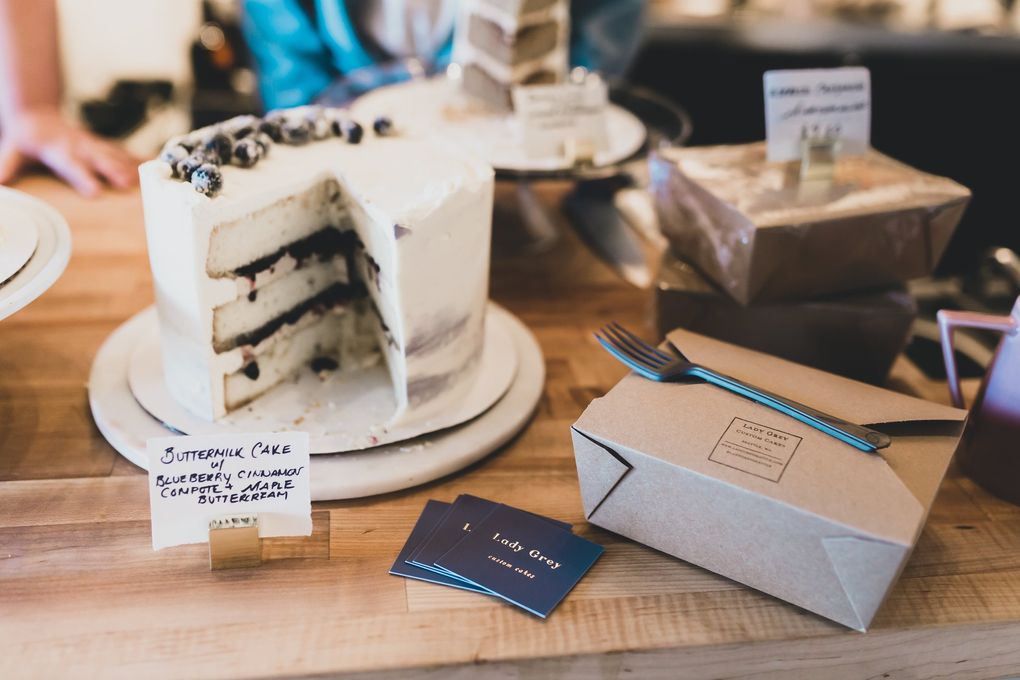 Alia Al-Hatlani and Becca Hapke, the women behind Lady Grey Seattle, will be popping up with their specialty cakes at the Pastry Project on May 8.   (Courtesy of Lady Grey Seattle)