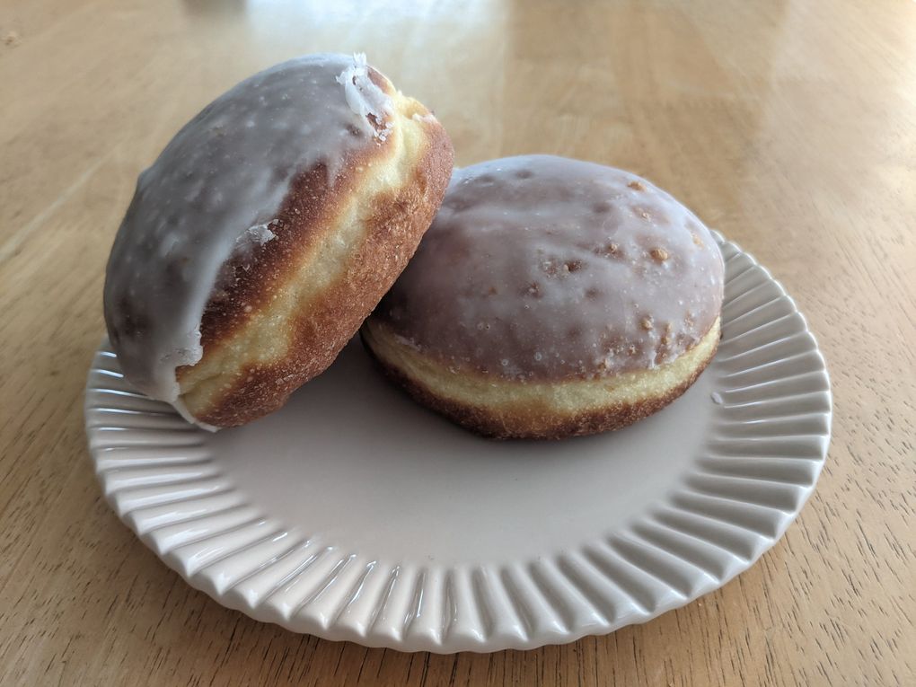 Marek Oliver’s specialty is the Polish paczki doughnut, filled with seasonal jams and available for delivery.   (Jackie Varriano / The Seattle Times)