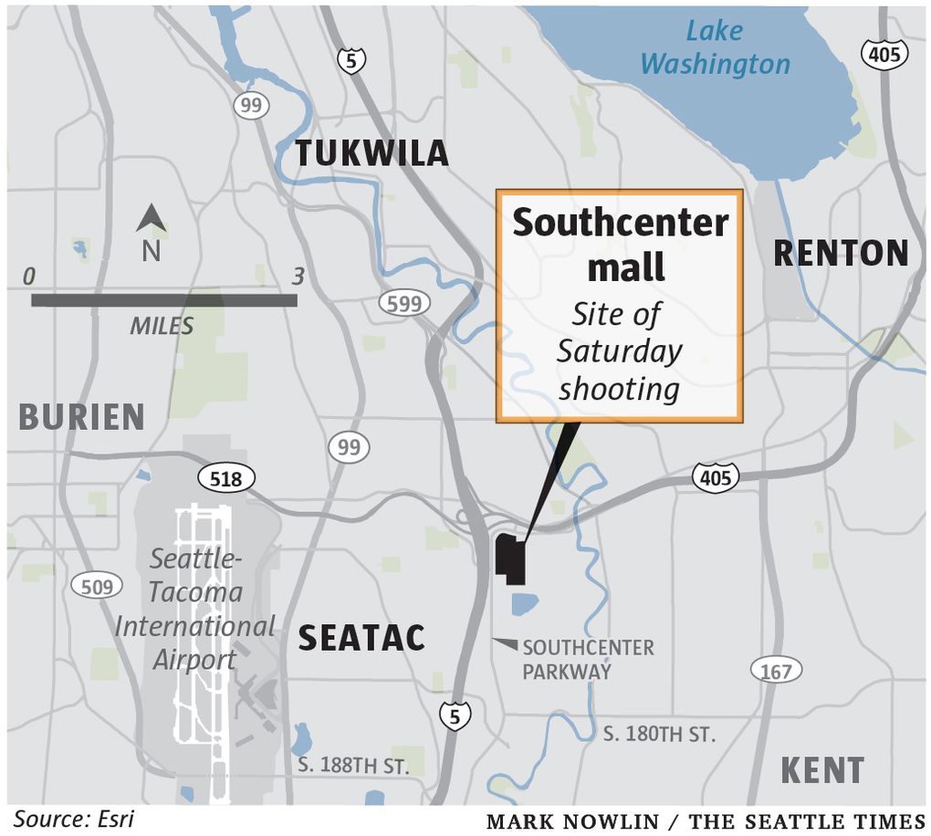 Two gentlemen wounded in capturing at Southcenter shopping mall