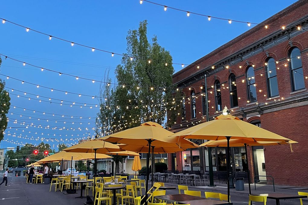 Outdoor dining adds to the considerable delights of Walla Walla's dining scene.  (Lora Shinn)