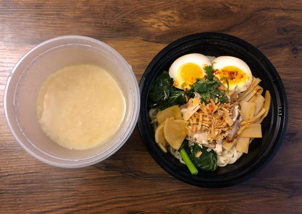 151 Days Restaurant in Redmond makes great chicken dishes, including Chinese ramen with hand-pulled noodles, using Bresse chickens the owner raises for 150 days on his farm. (Jade Yamazaki Stewart / The Seattle Times)